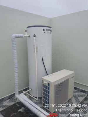 Lắp đặt máy bơm nhiệt heat pump sanden
