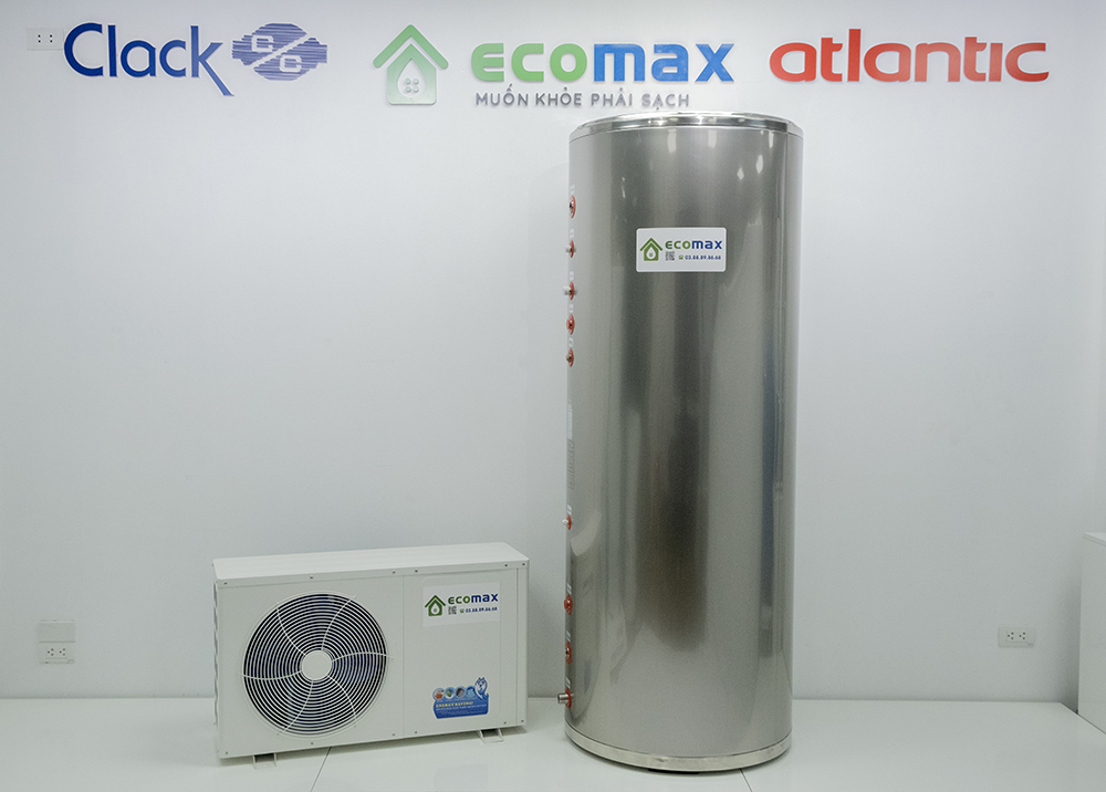may nuoc nong trung tam heat pump 500 lit ecomax