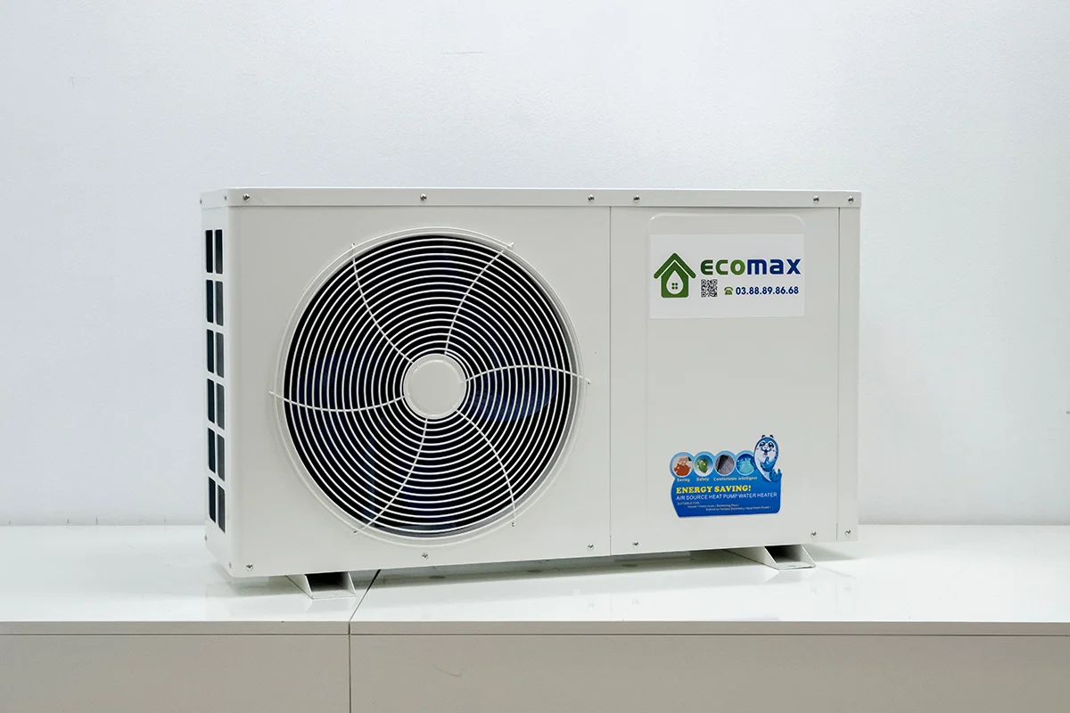 Máy nước nóng dân dụng Ecomax 200 lít 1.5HP 7 bo thu nhiet cua may nuoc nong bom nhiet heat pump