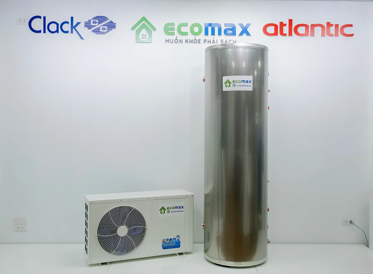 Máy nước nóng dân dụng Ecomax 200 lít 1.5HP 6 may nuoc nong dan dung bom nhiet heat pump