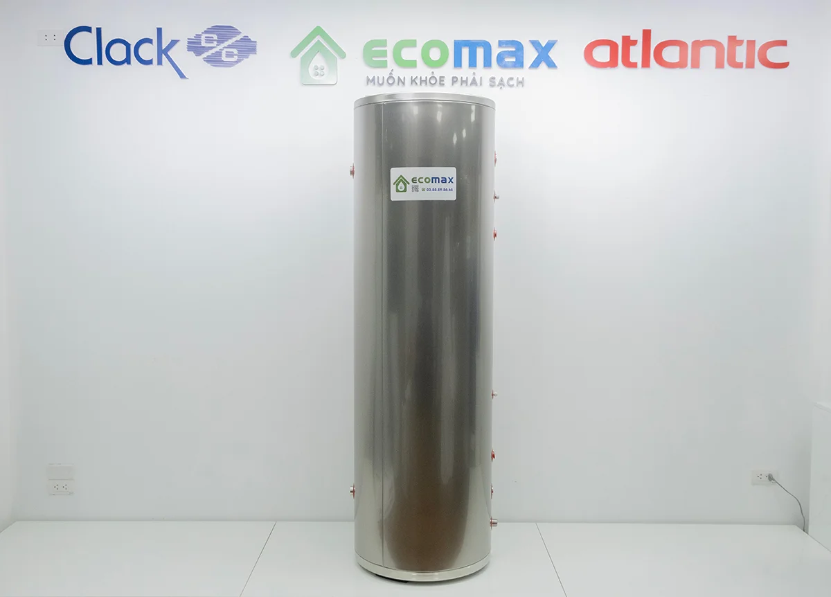 Máy nước nóng dân dụng Ecomax 200 lít 1.5HP 8 bon 200 lit cua may nuoc nong dan dung ecomax