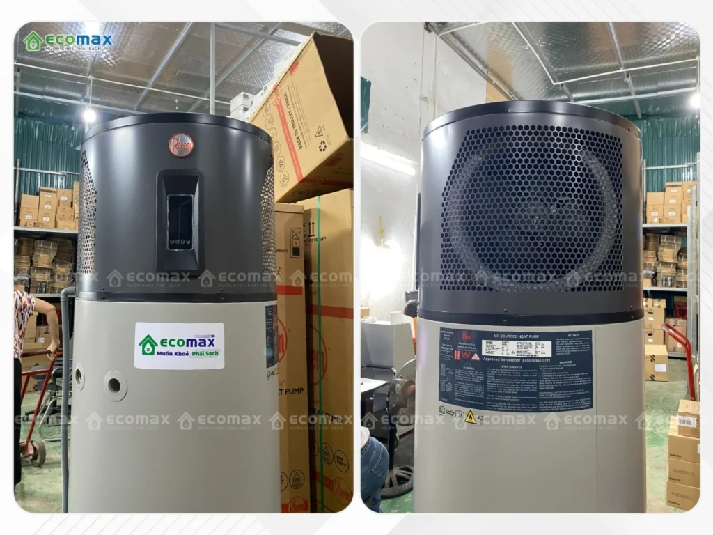 Máy nước nóng trung tâm Rheem AmbiPower 280e 9 Máy nước nóng trung tâm Heat Pump Rheem AmbiPower 280e dòng máy cao cấp với nhiều tính năng ưu việt