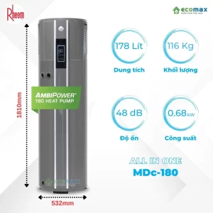 Máy nước nóng trung tâm Rheem AmbiPower MDc-180